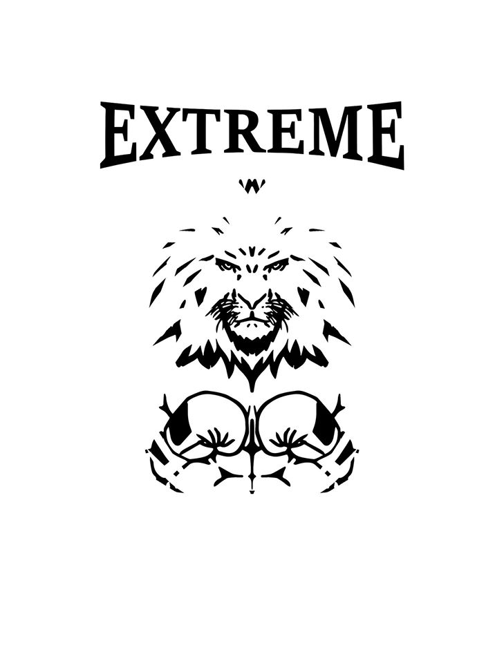 illustrazioni digitali logo leone extreme