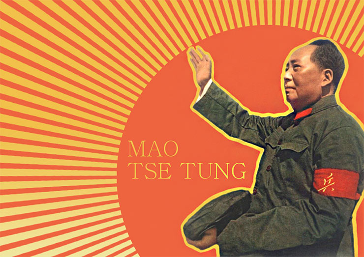 illustrazioni digitali mao tse tung