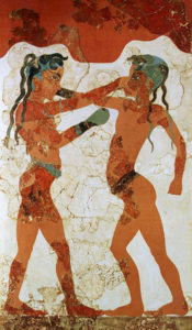 boxe affresco arte greca pugilato