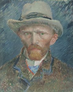 Autoritratto Van Gogh pittura olio