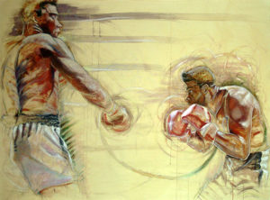 Patterson muhammad ali dipinto boxe pugilato painting