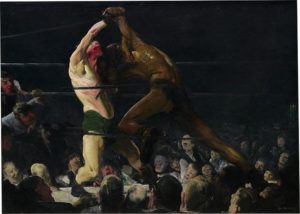 boxing boxe art painting bellows olio su tela pittura