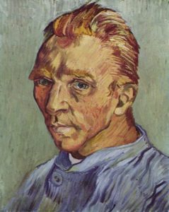 autoritratto van gogh olio su tela