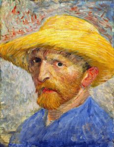 autoritratto van gogh pittura olio tela