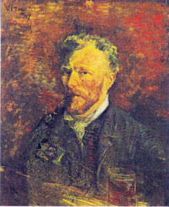 Autoritratto Van Gogh pittura olio