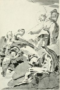 acquerello disegno tiepolo adorazione 