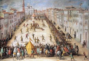 pittura sport calcio storico arte