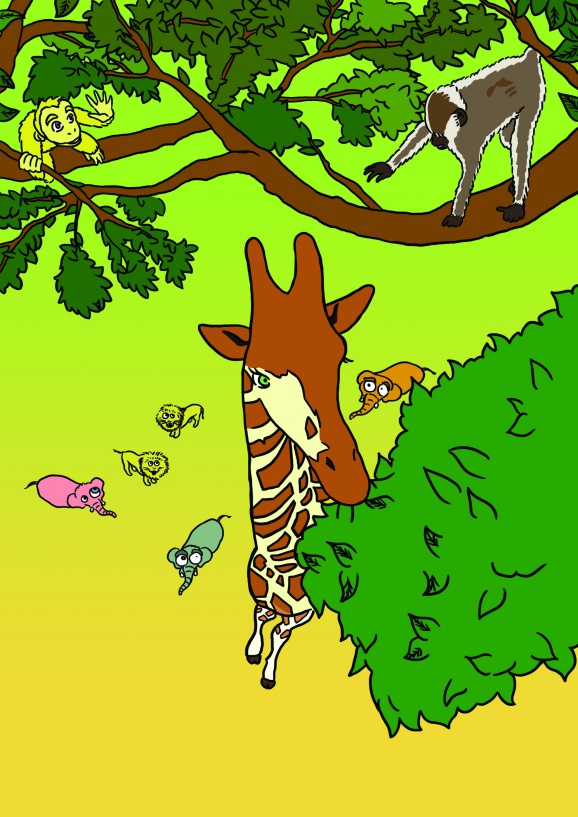 illustrazioni bambini digitali giraffa