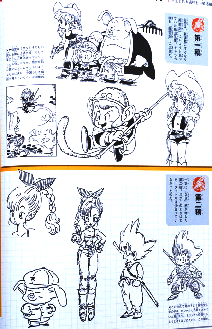disegni sketch goku dragon ball
