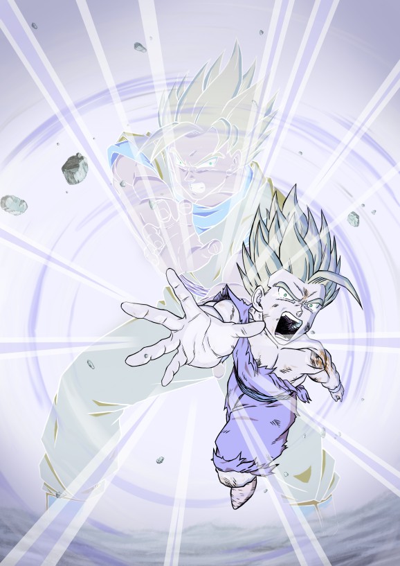 dragon ball goku gohan ssj2 manga