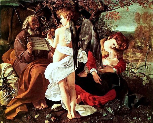 dipitno pittura caravaggio egitto