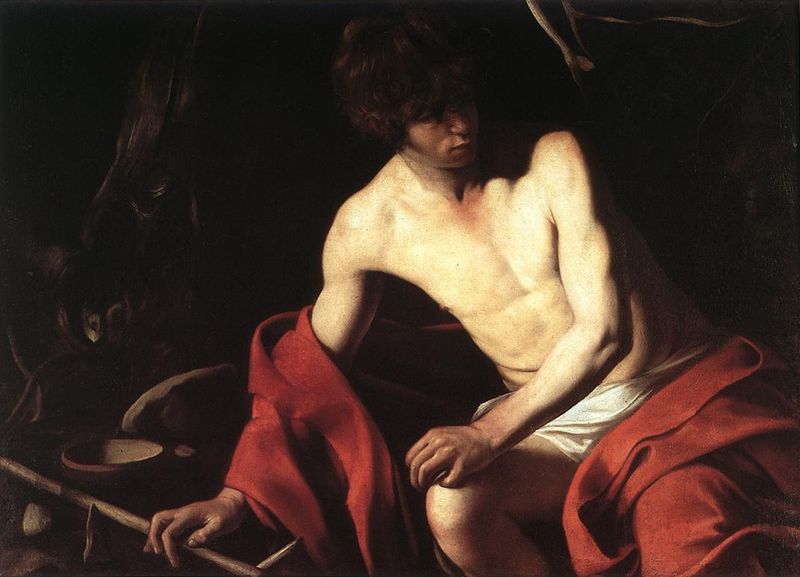 battista caravaggio olio tela