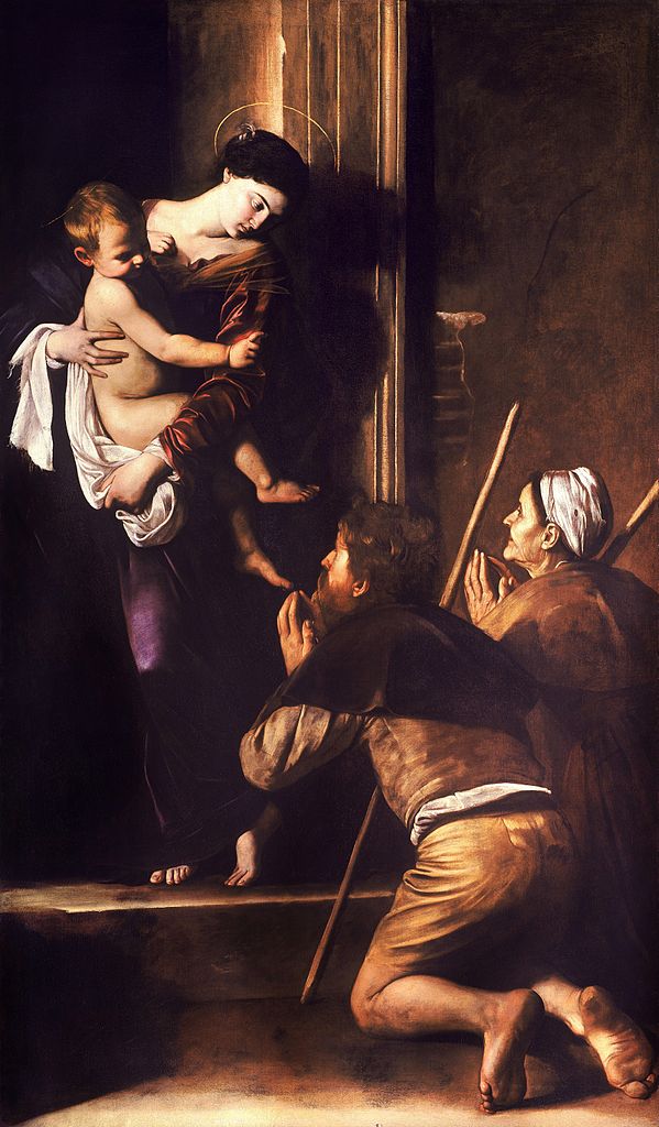 madonna loreto pellegrini caravaggio