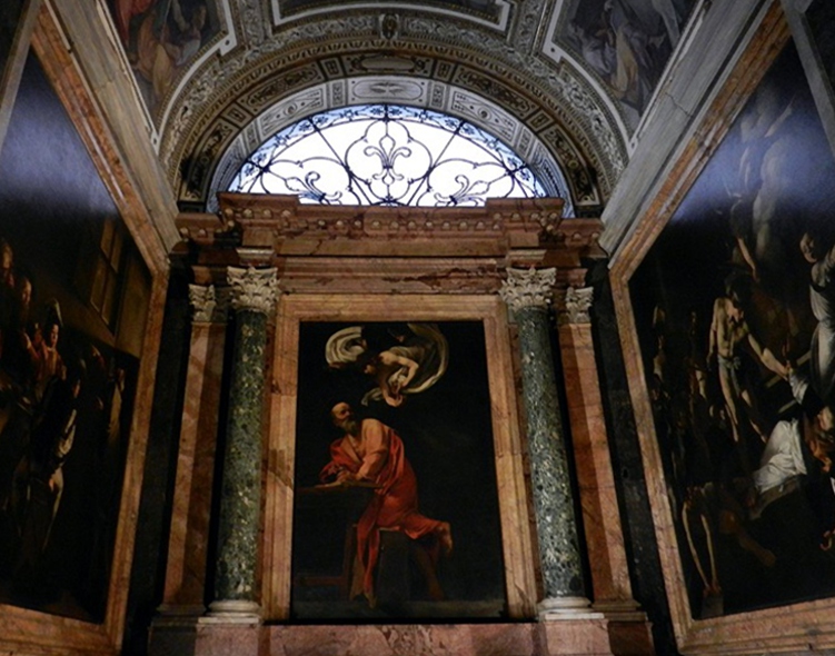 caravaggio san matteo roma san luigi francesi