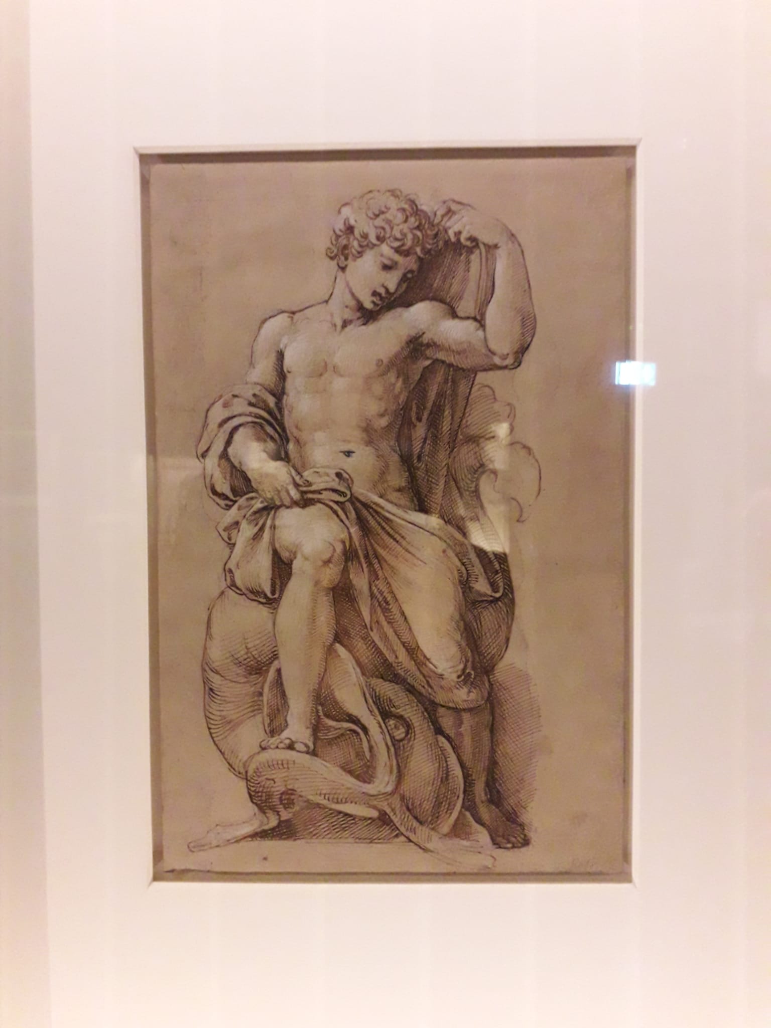 disegno su carta figura umana sanzio rinascimento 